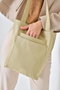 Zoozie Bags Bolso Tote de Gabardina Beige